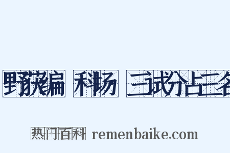 野获编·科场·三试分占三名是什么意思的图片
